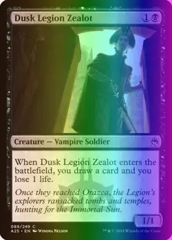 MTG Magic the Gathering Dusk Legion Zealot (89/267) Masters 25 NM FOIL - Image 1