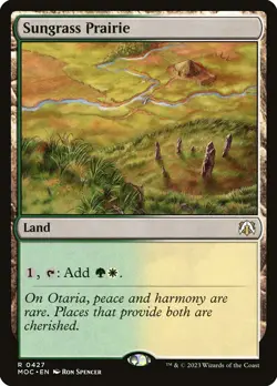 MTG Sungrass Prairie - March of the Machine Commander #427 - Image 1