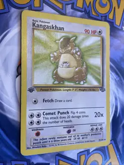 Pokemon Card: Jungle 1st Edition Rare: Kangaskhan 21/64 MP/DMG - Image 2
