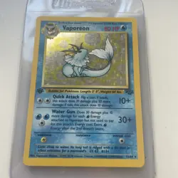 Vaporeon Pokemon Card Holo 1st Edition 12/64 Rare Jungle Set 1999 WOTC Vtg LP MP - Image 5