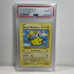 2016 Pokemon XY Evolutions Flying Pikachu #110/108 PSA 10 - Image 1