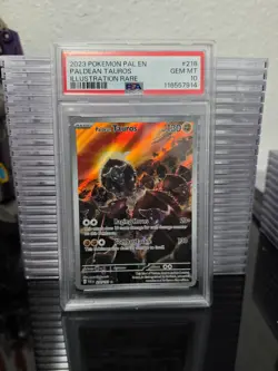 Paldean Tauros 218/193 Paldea Evolved Illustration Rare PSA 10 GEM MINT Pokemon - Image 1