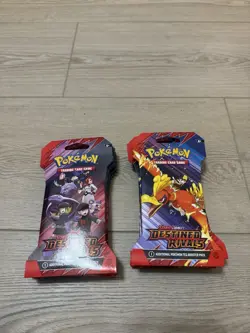 Pokemon TCG Destined Rivals Sleeved Booster Packs Lot Of 10 New Factory Sealed - Image 1