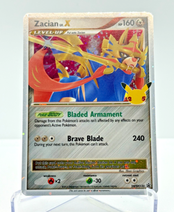 Zacian Lv. X SWSH135 - Celebrations 25th - Black Star Promo Pokemon TCG NM - Image 1