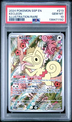 Kecleon 213/191 Illustration Rare Ssp En Surging Sparks Pokemon PSA 10 - Image 1