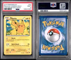 2014 PIKACHU POKEMON XY COSMOS HOLO LEGO MOVIE EXCLUSIVE PROMO PSA 9 - Image 3