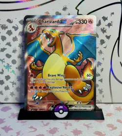 Charizard EX 183/165 Pokemon TCG Scarlet & Violet 151 Ultra Rare Full Art NM - Image 1