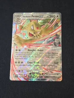 Team Rocket's Persian ex 150/182 Sv10: Destined Rivals Double Rare Pokemon NM - Image 1