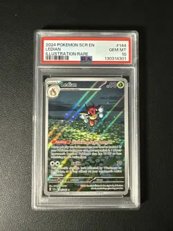PSA 10 Ledian 144/142 Stellar Crown Pokemon TCG English - Image 1