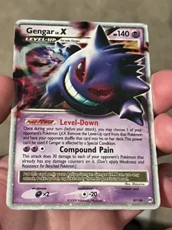 Gengar Lv.X 97/99 Pokemon Arceus Holo Rare POKEMON TCG - Image 2