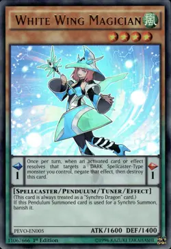 White Wing Magician - Ultra Rare 1st Edition PEVO-EN005 - NM - YuGiOh - Image 1