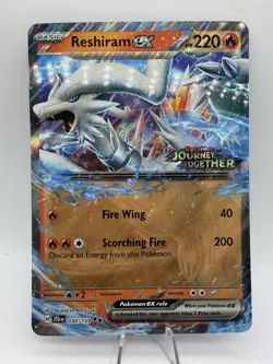 JUMBO Reshiram ex 030/159 Stamped Journey Together Pokemon Card *NM* - Image 1