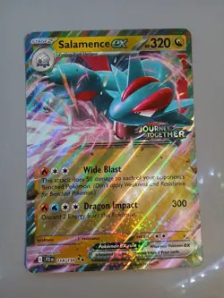 Pokemon TCG Jumbo card Salamence EX 114/159 Journey Together - Double Rare NM/M - Image 1