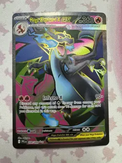 Mega Charizard X EX 109/94 Full Art Pokemon Card / Mint Condition - Image 1