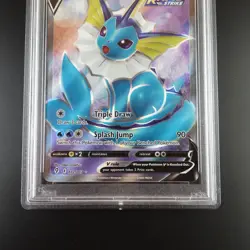 PSA 10 Vaporeon V 172/203 Pokemon Evolving Skies Full Art Graded Card - Image 3