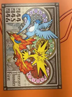 Pokemon center online Post Card Legendary Birds - Image 2