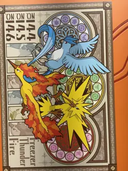 Pokemon center online Post Card Legendary Birds - Image 4
