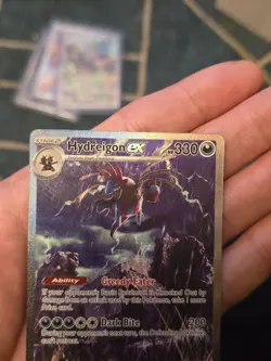 Pokemon TCG Hydreigon EX Card SIR 169/086 English White Flare Mint Condition - Image 5