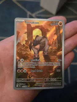 Terrakion 135/086 English white flare Illustration Rare Pokemon Card Tcg - Image 1
