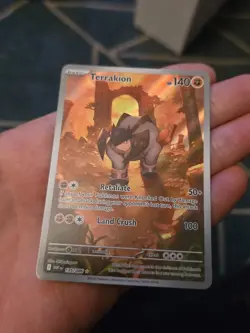 Terrakion 135/086 English white flare Illustration Rare Pokemon Card Tcg - Image 2