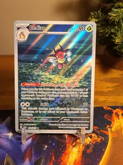 Pokemon Ledian Holo Card 144/142SV07: Stellar Crown Illustration - Image 1