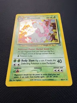 Meganium 10/111 Holo Unlimited Neo Genesis Pokemon Card LP - Image 2