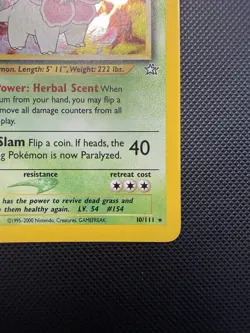 Meganium 10/111 Holo Unlimited Neo Genesis Pokemon Card LP - Image 4