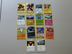 Pokemon Card Collection Lot of 14 Cards (2 VMAX Gold Foil) - Image 1