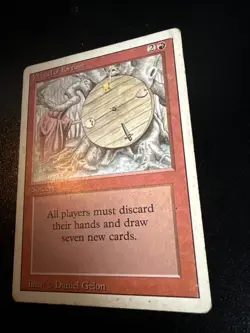 Magic the Gathering Wheel of Fortune Revised Card Heavy Play - Image 4