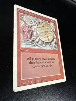Magic the Gathering Wheel of Fortune Revised Card Heavy Play - Image 5