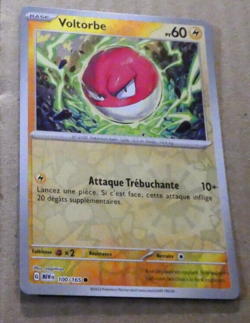 Pokemon 151 Card Reverse Holo Carte Fr VOLTORBE 100/165 Fr EV3.5 MEW FR Mint - Image 1