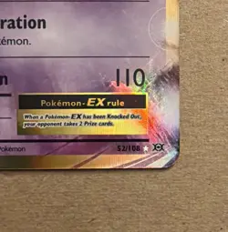 Mewtwo EX - 52/108 - Pokemon Evolutions XY Ultra Rare Card NM - Image 2