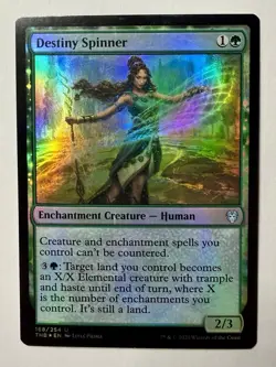 Destiny Spinner Foil Theros Beyond Death MTG LP - Image 1