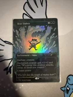 MTG Bear Umbra RAINBOW FOIL Secret Lair Drop 1723 NM - Image 1