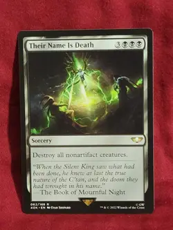 [1x] Their Name Is Death Near Mint, English Warhammer 40,000 Commander MTG Magic - Image 1