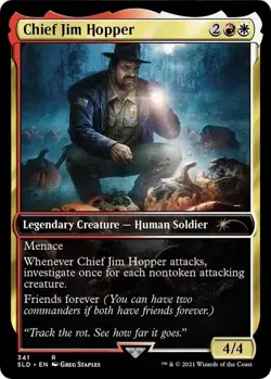 1x Chief Jim Hopper - Stranger Things - Secret Lair Drop Series - NM - MTG - Image 1