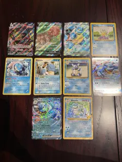 Pokemon Lot of 10 TCG Trading Cards Collection - Umbreon - Blastoise - Image 1