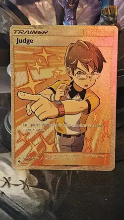 Judge 209/214 Gold Full Art Pokemon Lost Thunder NM Trainer - Image 1