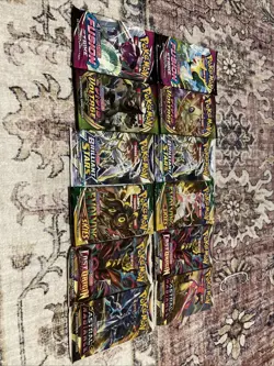 Pokemon TCG Sword Shield Double Packs Set! Evolving Skies And More! 12 Packs - Image 1