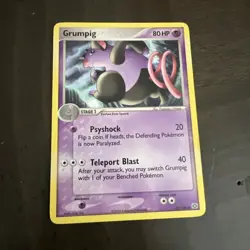 Pokemon TCG Grumpig Prerelease 29/106 Emerald Promo Near Mint - Image 1