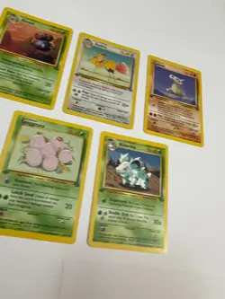 First 1st Edition Pokemon Jungle Lot Gloom Goldeen Dodrio Exeggutor Cubone - Image 3