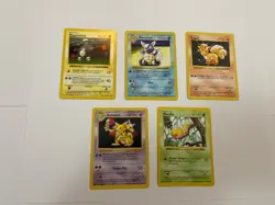Shadowless Pokemon Base Set Lot Magnemite Wartortle Vulpix Kadabra Weedle - Image 1