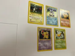 Shadowless Pokemon Base Set Lot Magnemite Wartortle Vulpix Kadabra Weedle - Image 2