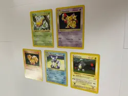 Shadowless Pokemon Base Set Lot Magnemite Wartortle Vulpix Kadabra Weedle - Image 3