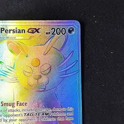 Pokemon TCG Alolan Persian GX 257/236 Cosmic Eclipse Secret Rare LP+ - Image 3
