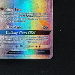 Pokemon TCG Alolan Persian GX 257/236 Cosmic Eclipse Secret Rare LP+ - Image 4