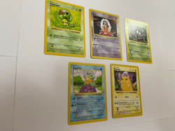 Shadowless Pokemon Base Set Lot Pikachu Caterpie Jynx Tangela Squirtle - Image 2