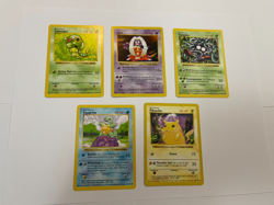 Shadowless Pokemon Base Set Lot Pikachu Caterpie Jynx Tangela Squirtle - Image 3