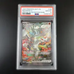 PSA 10 Reshiram ex 166/086 Pokemon White Flare Full Art Graded - Image 1