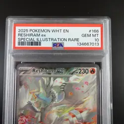 PSA 10 Reshiram ex 166/086 Pokemon White Flare Full Art Graded - Image 2